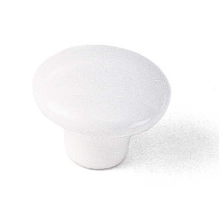 Laurey 1 1/2" Porcelain Knob, White 1742